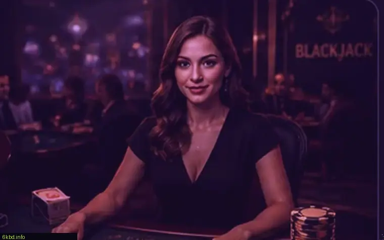 Live dealer table on the 6kbd casino floor